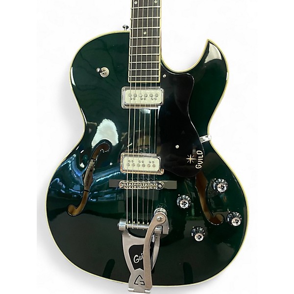 Used Guild Starfire III Dark Green Hollow Body Electric Guitar