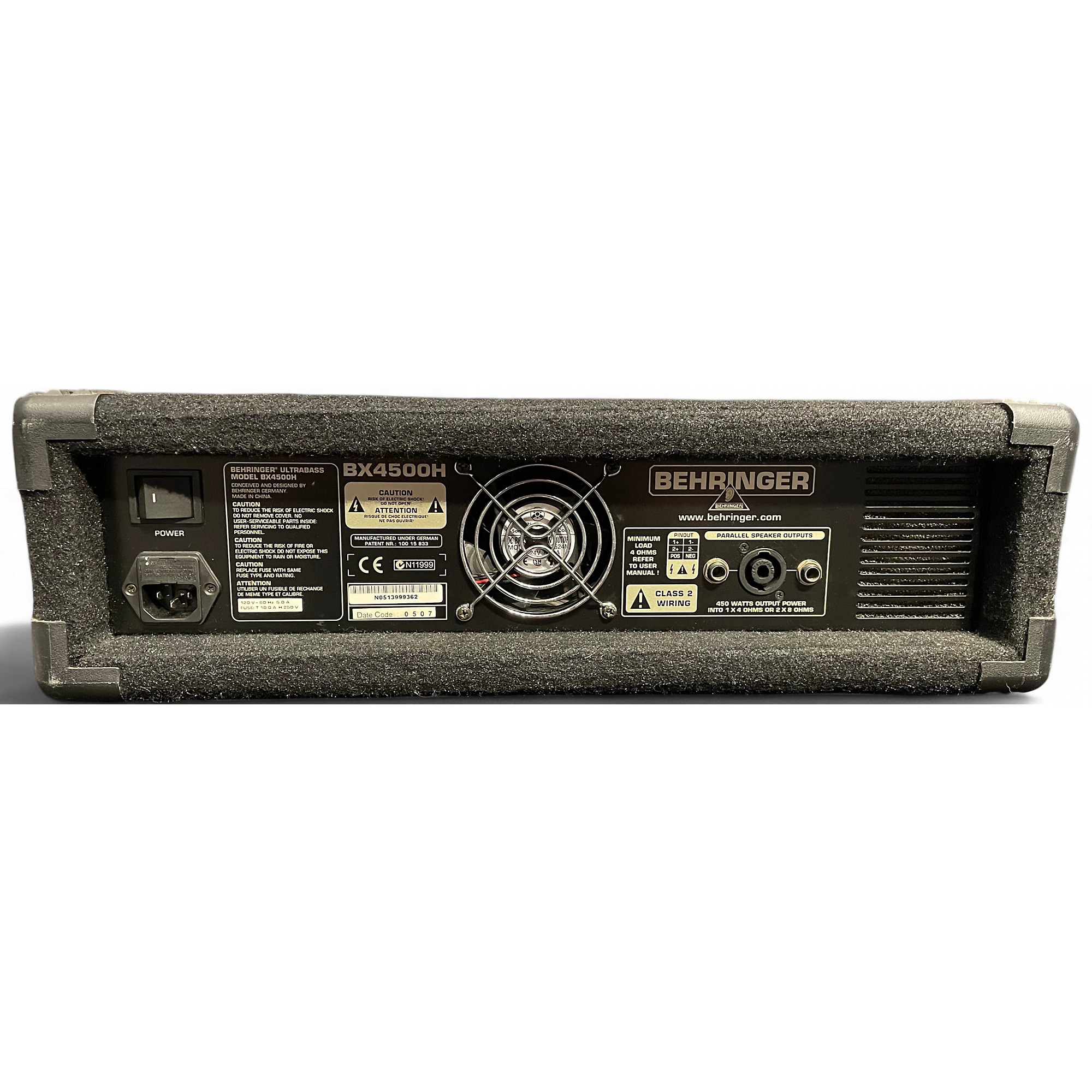 【処分価格：新品同様】Behringer BX4500H 450W Used Behringer BX4500H 450W Bass Amp Head | Guitar Center