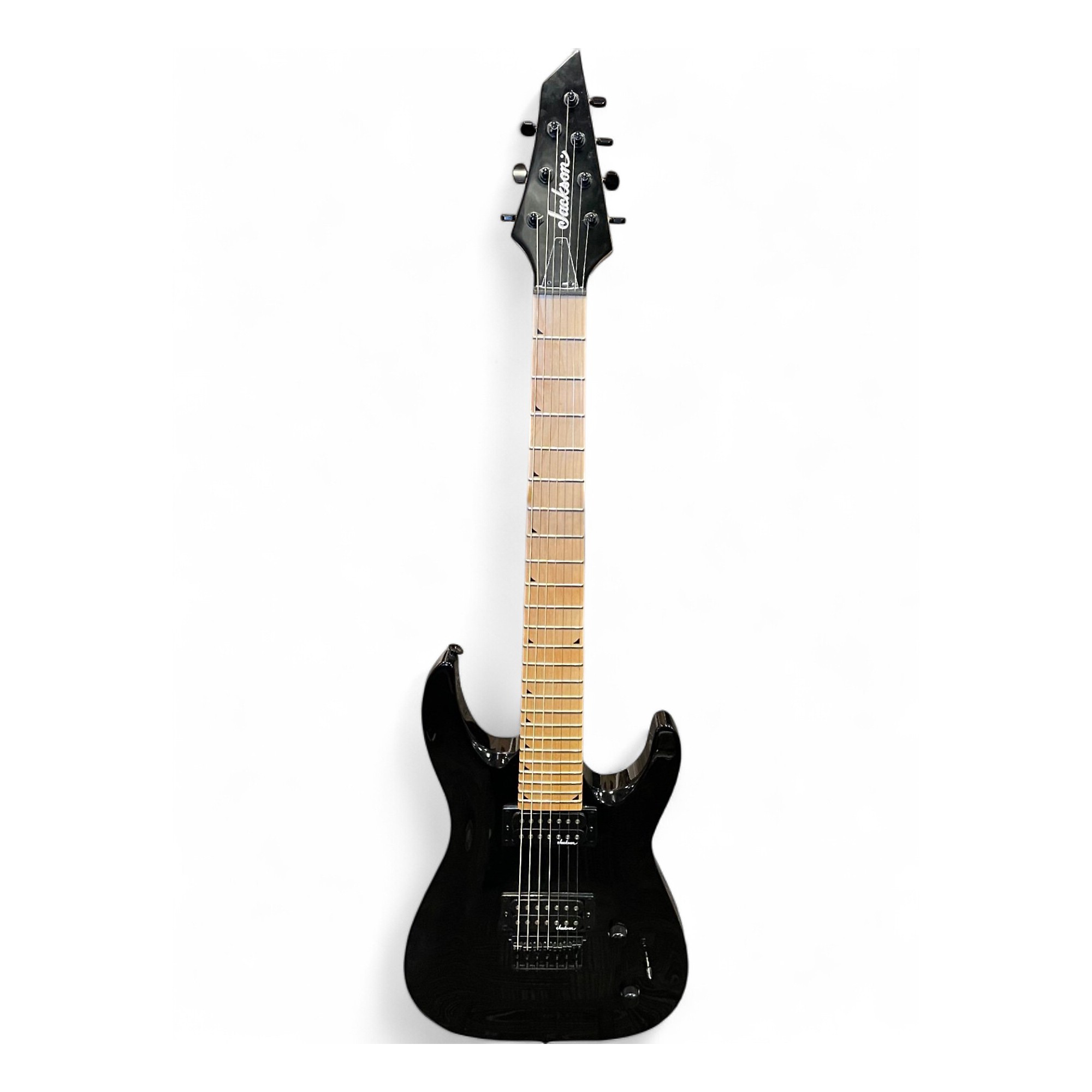 ジャクソン　JS Series Dinky JS22-7 Satin Black Used Jackson JS22-7 Dinky 7 String Black Solid Body Electric