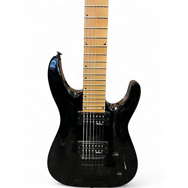 Used Jackson JS22-7 Dinky 7 String Black Solid Body Electric Guitar
