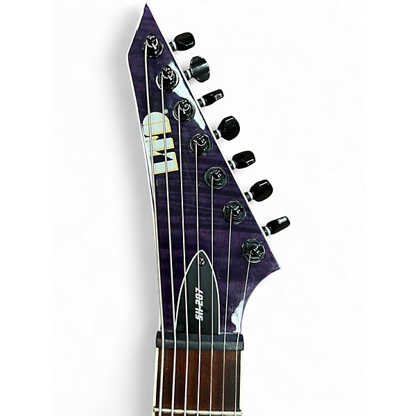 Used ESP LTD SH-207 Trans Purple Solid Body Electric Guitar