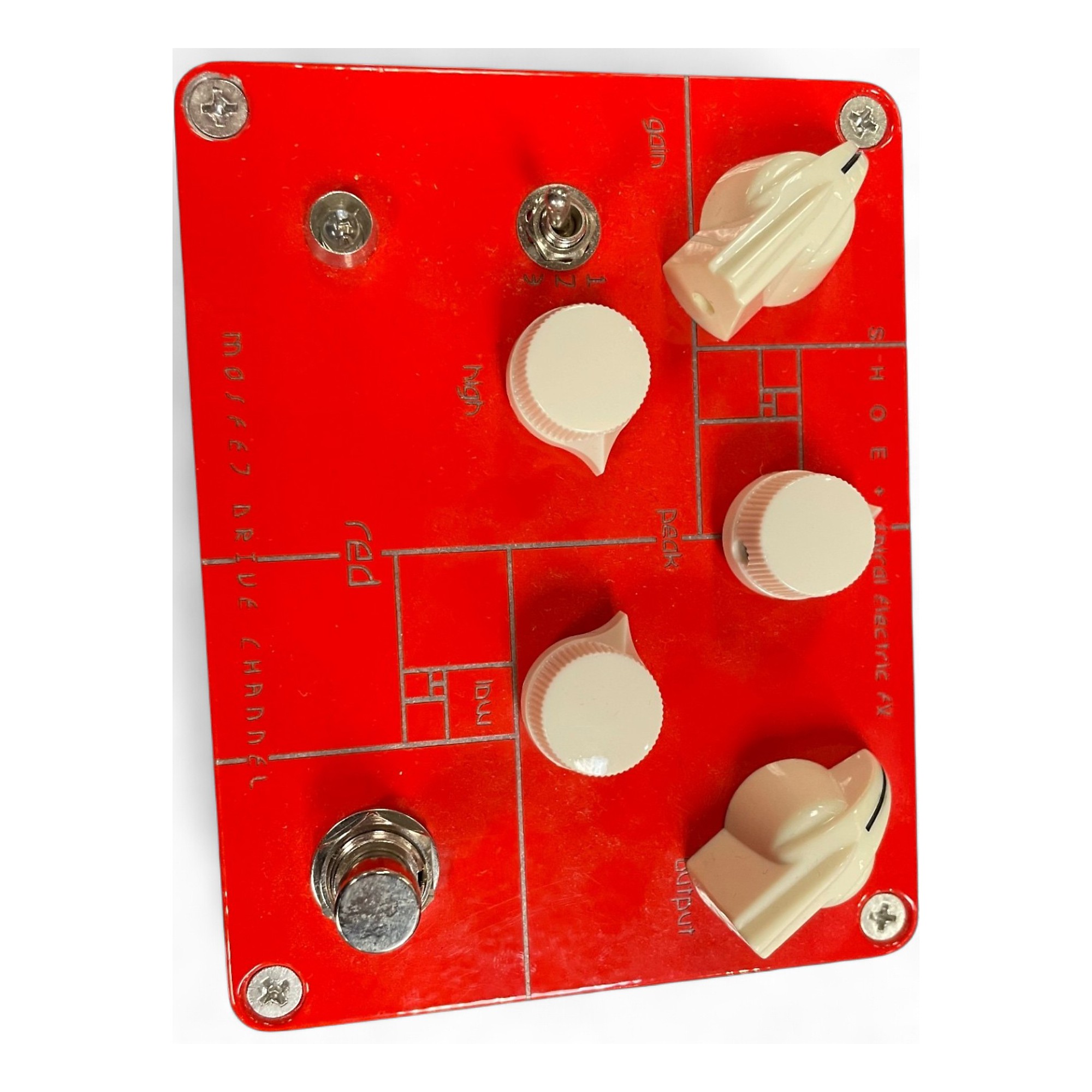 Used Spiral Electric Fx Red Spiral Drive Effect Pedal
