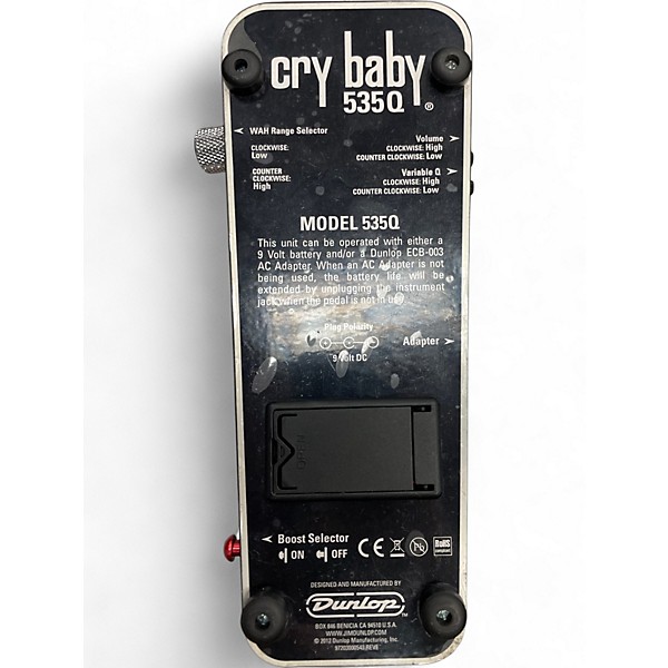 Used Dunlop 535Q Cry Baby Multi-Wah Effect Pedal