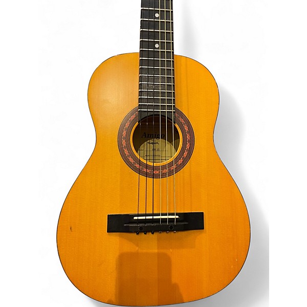 Used Amigo AM15 Left-Handed 1/2 Size Natural Nylon String Acoustic Guitar
