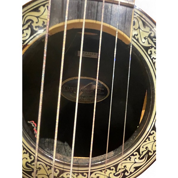 Vintage 1970s Ovation Model 1627 Vintage Natural Acoustic Electric Guitar