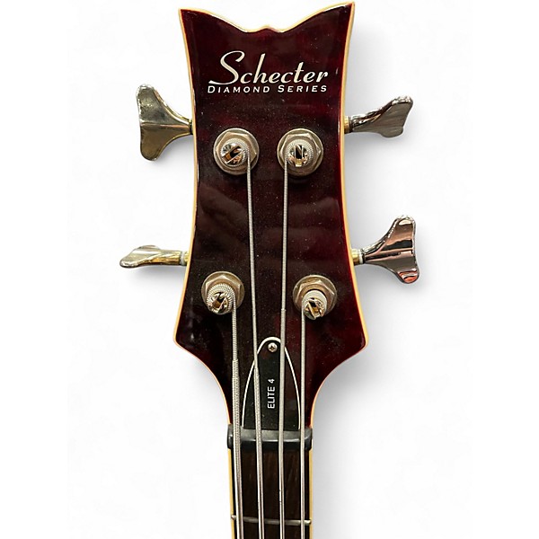 Used Schecter Guitar Research Elite 4 Wine Red Electric Bass Guitar