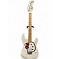 Used Squier Hello Kitty Stratocaster Single Hum Black With Kitty Pickguard Classic White Solid Body Electric Guitar thumbnail