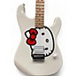 Used Squier Hello Kitty Stratocaster Single Hum Black With Kitty Pickguard Classic White Solid Body Electric Guitar