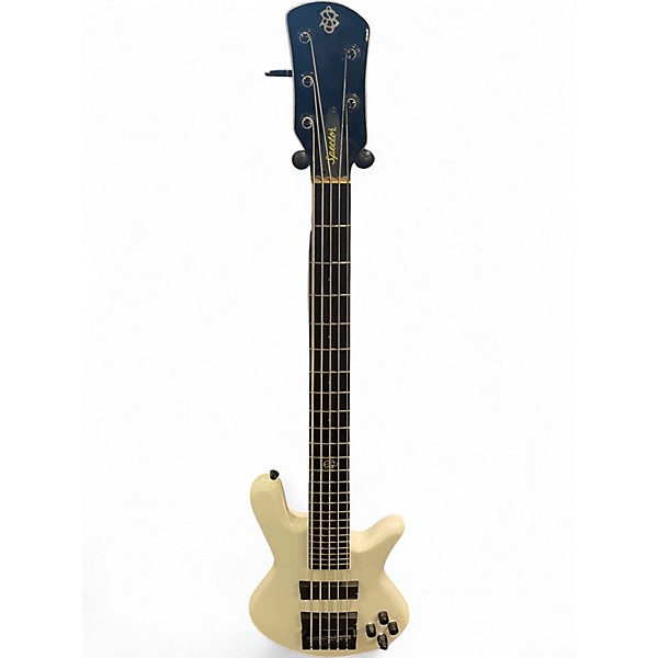 Used Spector ns ethos 5 Alpine White Electric Bass Guitar