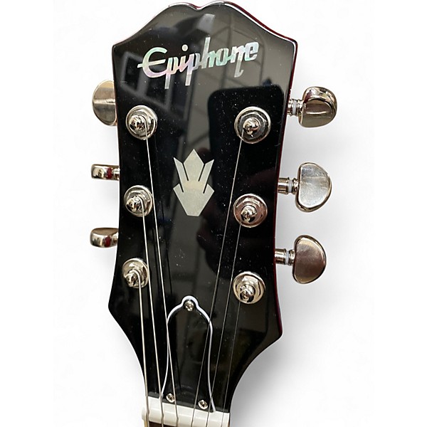 Used Epiphone ES335 MARTY SCHWARTZ Red Hollow Body Electric Guitar