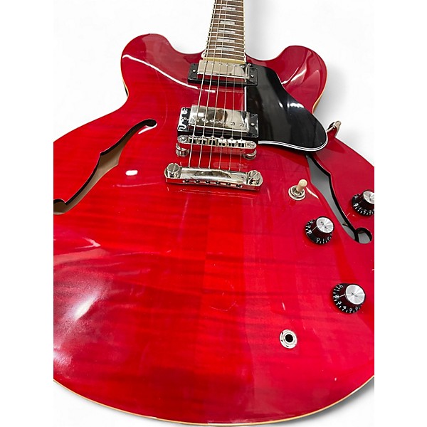 Used Epiphone ES335 MARTY SCHWARTZ Red Hollow Body Electric Guitar