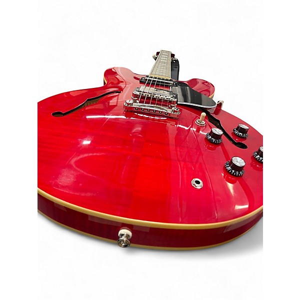 Used Epiphone ES335 MARTY SCHWARTZ Red Hollow Body Electric Guitar