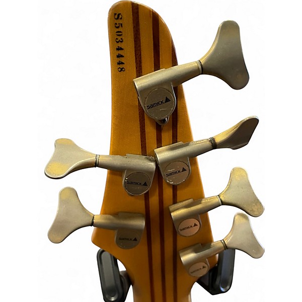 Used Samick  Artist series Natural Electric Bass Guitar