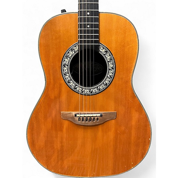 Used Ovation 1621-4 Natural Acoustic Electric Guitar