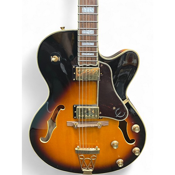 Used Epiphone Joe Pass Emperor II 2 Color Sunburst Hollow Body Electric Guitar