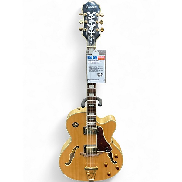 Used Epiphone Joe Pass Emperor II Natural Hollow Body Electric Guitar