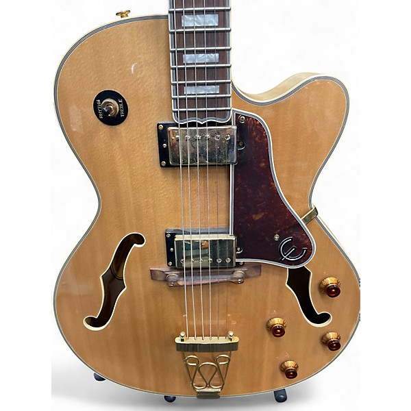 Used Epiphone Joe Pass Emperor II Natural Hollow Body Electric Guitar