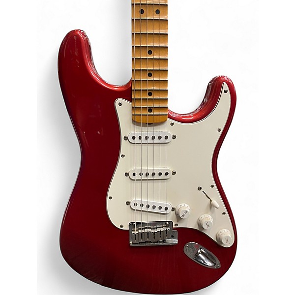 Used Fender Artist Series Yngwie Malmsteen Stratocaster Candy Apple Red Solid Body Electric Guitar
