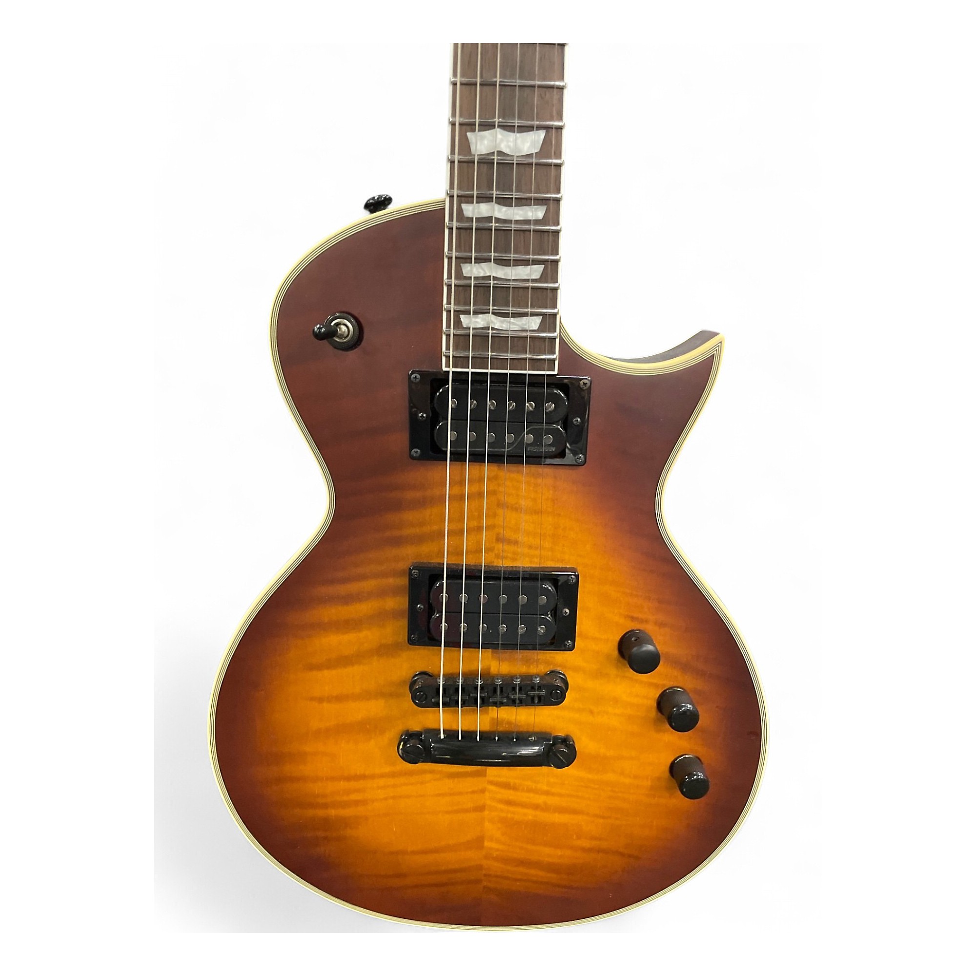 Used ESP LTD EC 1000T Deluxe 2 Color Sunburst Solid Body Electric Guitar 2  Color Sunburst