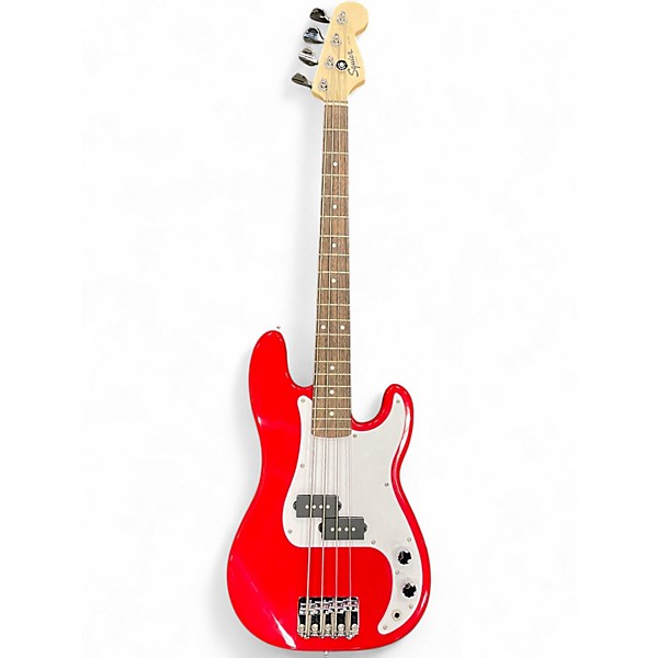 Used Squier MINI Precision Bass Dakota Red Solid Body