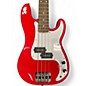 Used Squier MINI Precision Bass Dakota Red Solid Body Electric Guitar