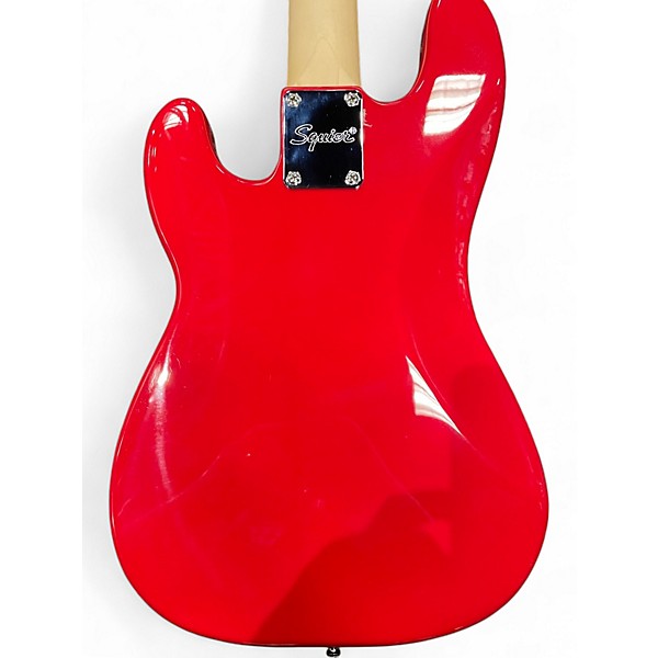 Used Squier MINI Precision Bass Dakota Red Solid Body Electric Guitar