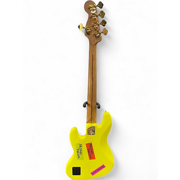 Used Fender MONO NEON JAZZ BASS NEON YELLOW Electric Bass Guitar