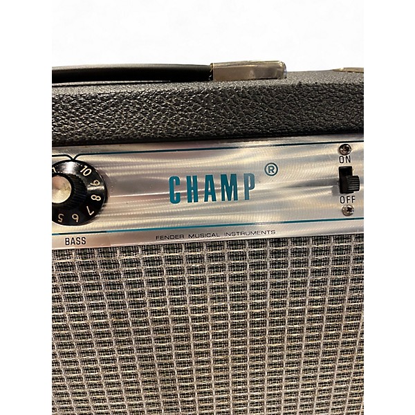 Used Fender 1980 fender champ silver panel Tube Guitar Combo Amp