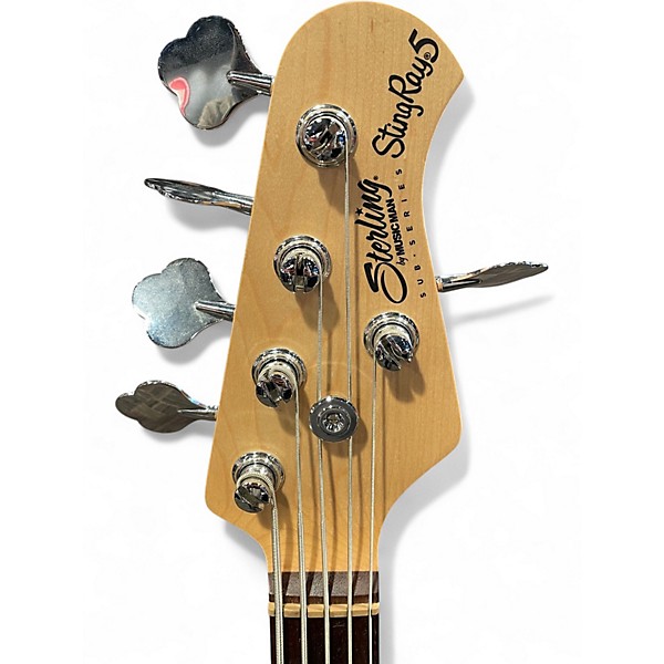 Used Sterling by Music Man STINGRAY 5 RUBY RED BIRST Electric Bass Guitar