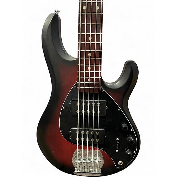 Used Sterling by Music Man STINGRAY 5 RUBY RED BIRST Electric Bass Guitar