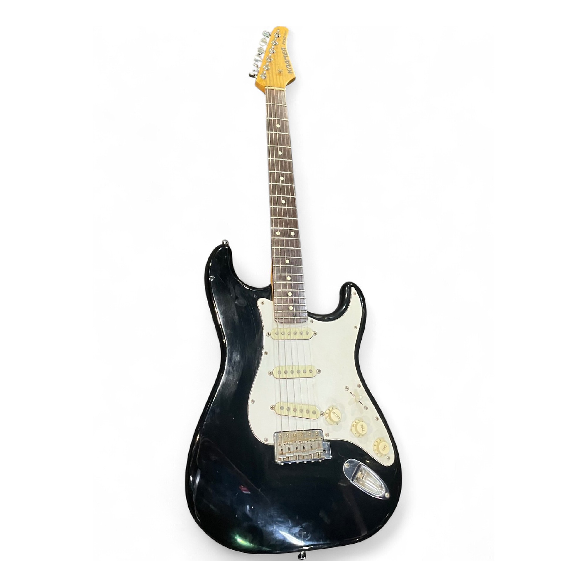 Used Kramer Focus Classic Black Solid Body Electric Guitar Black