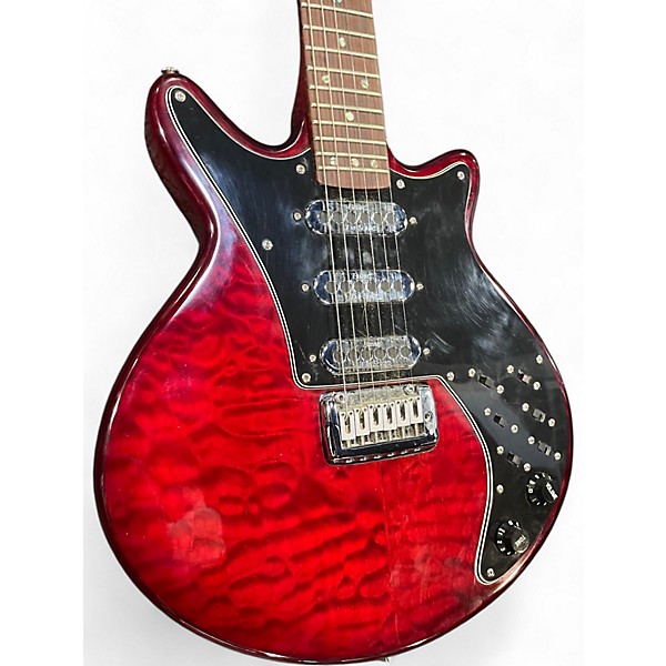 Used Jj Scott Red Special Style Red Solid Body Electric Guitar