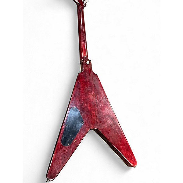 Used Hondo Deluxe Series 768 Crimson Red Burst Solid Body Electric Guitar