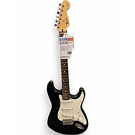 Used Fender SQUIER STRATOCASTER MIM Black Solid Body Electric Guitar