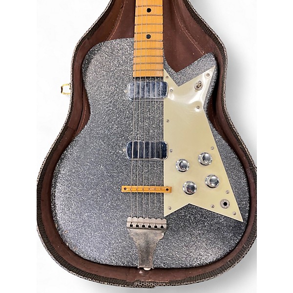 Vintage 1950s Kay SIZZLER Gunmetal Gray Solid Body Electric Guitar