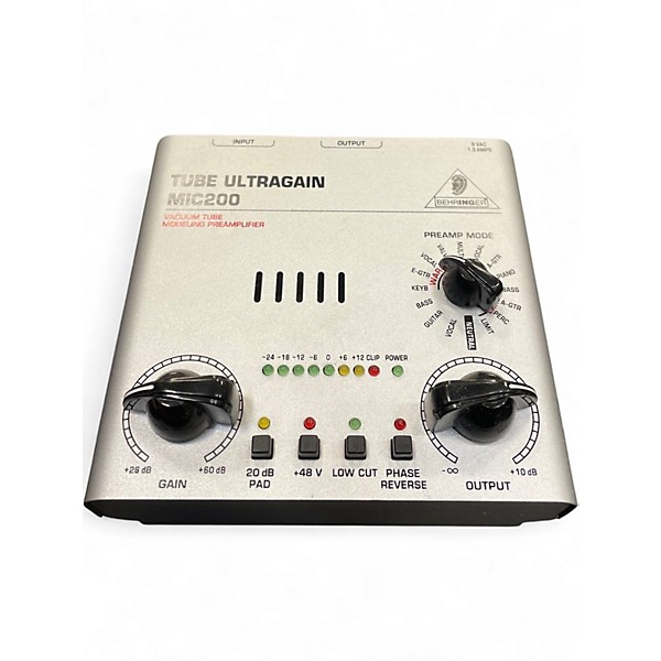 Used Behringer Tube Ultragain MIC200 Guitar Preamp
