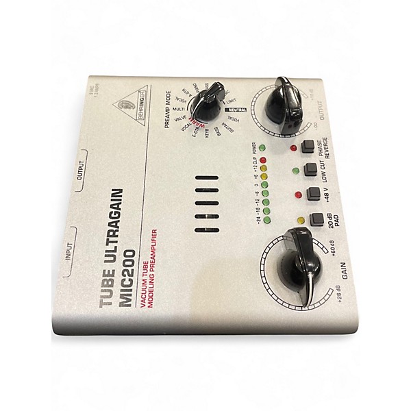 Used Behringer Tube Ultragain MIC200 Guitar Preamp