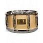 Used Pearl 6.5X14 Masters Studio Snare Natural Lacquer Drum thumbnail