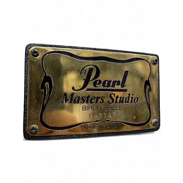 Used Pearl 6.5X14 Masters Studio Snare Natural Lacquer Drum