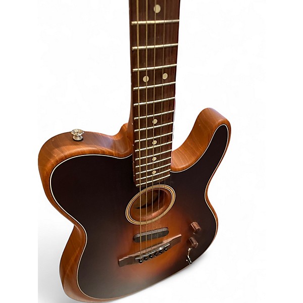 Used Fender Acoustasonic Player Telecaster 2 Tone Sunburst Acoustic Electric Guitar