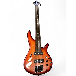 Used Ibanez SRD905F BROWN TOPAZ LOW GLOSS Electric Bass Guitar