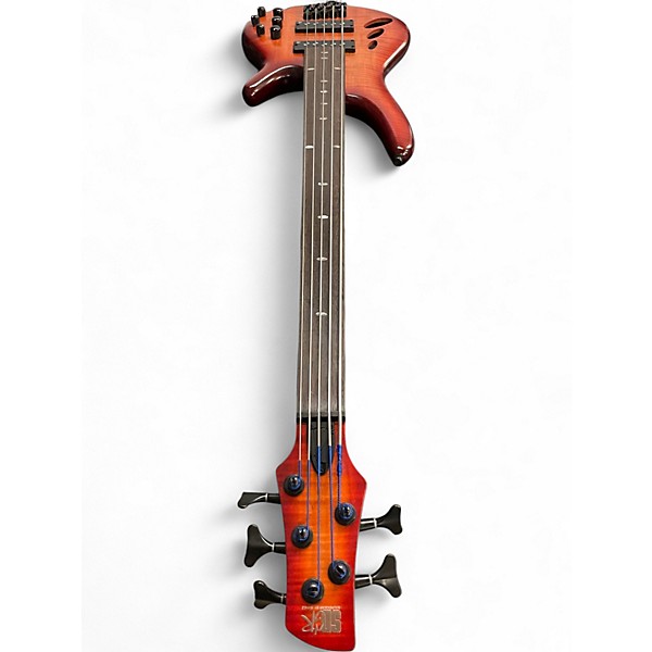 Used Ibanez SRD905F BROWN TOPAZ LOW GLOSS Electric Bass Guitar