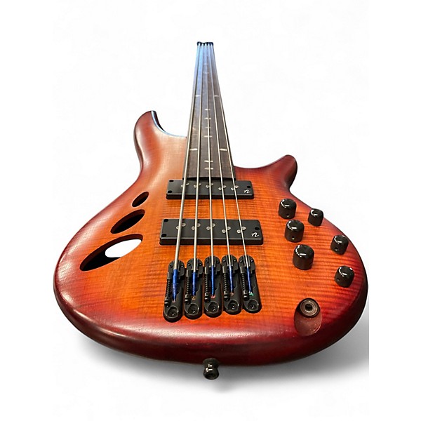 Used Ibanez SRD905F BROWN TOPAZ LOW GLOSS Electric Bass Guitar