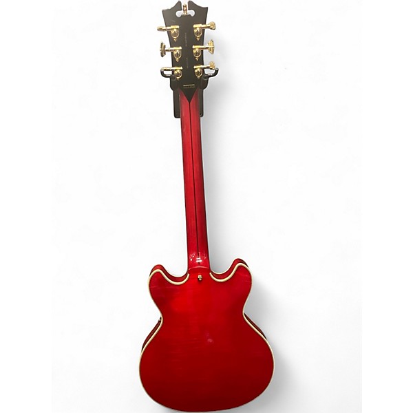 Used D'Angelico EXCEL MINI DC Candy Apple Red Hollow Body Electric Guitar