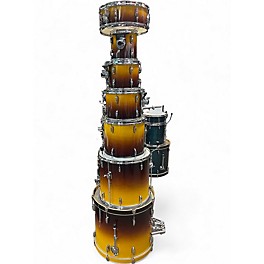 Used Pearl 7 Piece Export Series 7 Piece   Autumn Fade Drum Kit