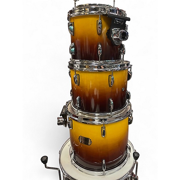 Used Pearl 7 Piece Export Series 7 Piece   Autumn Fade Drum Kit
