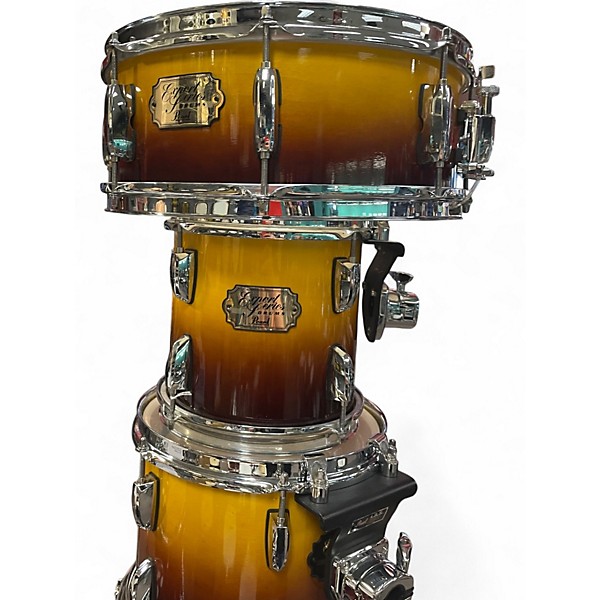 Used Pearl 7 Piece Export Series 7 Piece   Autumn Fade Drum Kit