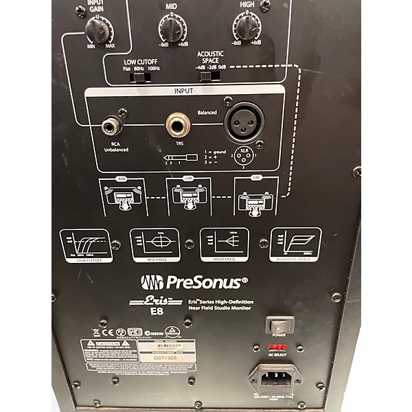 Used PreSonus Eris E8 pair Powered Monitor