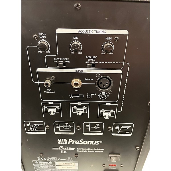 Used PreSonus Eris E8 pair Powered Monitor
