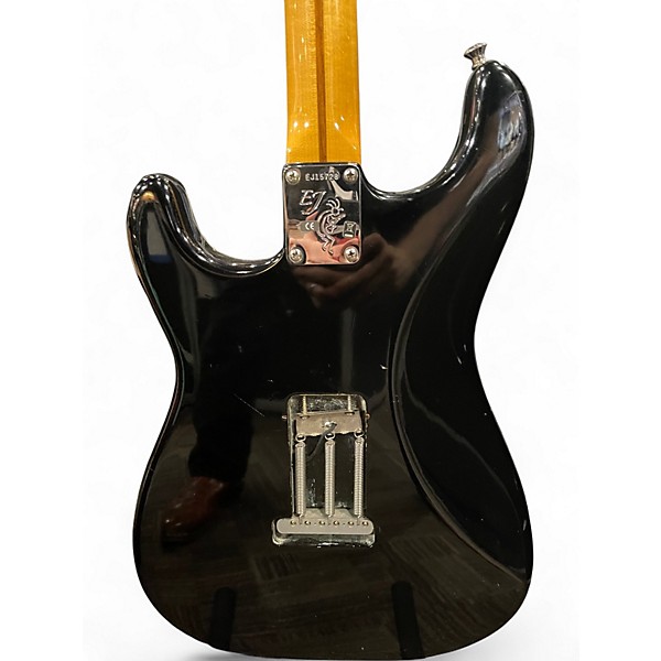 Used Fender Artist Series Eric Johnson Stratocaster Black Solid Body Electric Guitar